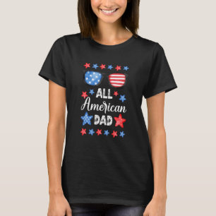 Camiseta Patriótico, Todo Pai Americano, 4 De Julho Estrela