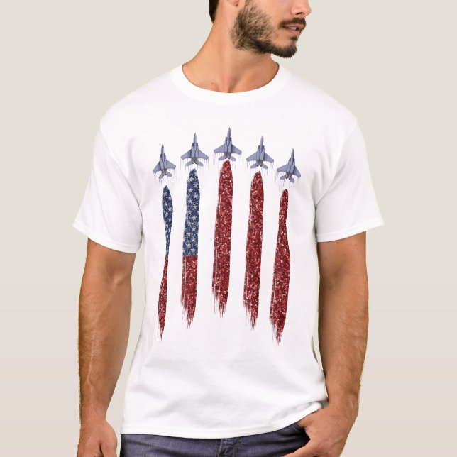 CAMISETA PATRIÓTICO VERMELHO BRANCO VERMELHO PATRIÓTICO PAL (Frente)
