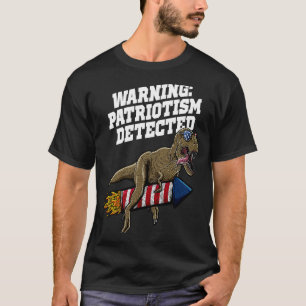 Camiseta Patriotismo Adverso Detectado Independência Americ