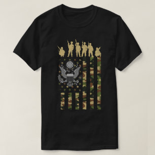 Camiseta Patriotismo americano dos soldados