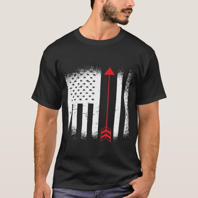 Camiseta Patriotismo Archery Quarto De Julho Archer (Frente)