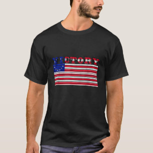 Camiseta Patriotismo Betsy Ross Sinalizador Vitória Homens 