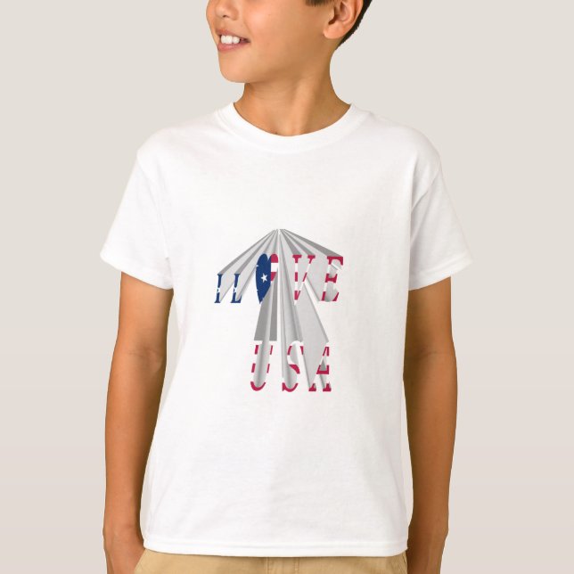 Camiseta Patriotismo Crescente: Eu Amo Arte Perspectiva dos (Frente)