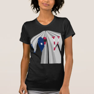 Camiseta Patriotismo Crescente: Eu Amo Arte Perspectiva dos