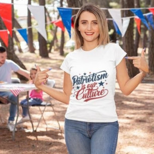 Camiseta Patriotismo é a nossa cultura: Americanas negros