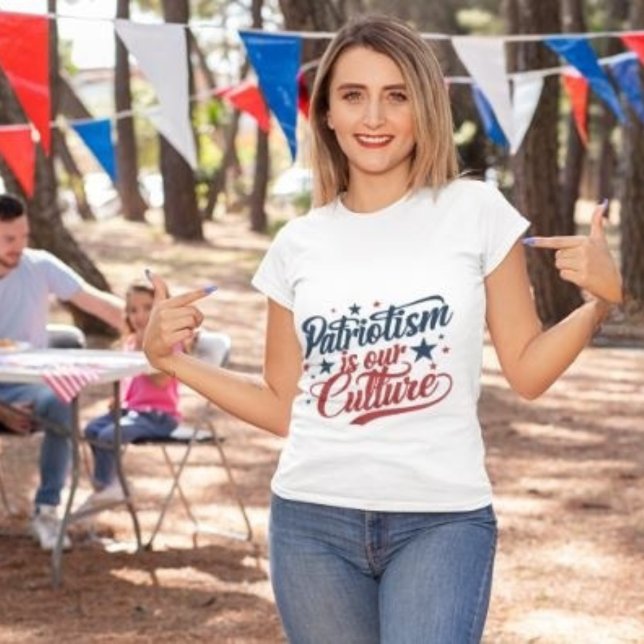 Camiseta Patriotismo é a nossa cultura: Americanas negros (Criador carregado)