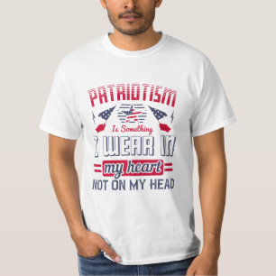 Camiseta Patriotismo é algo que visto no meu coração