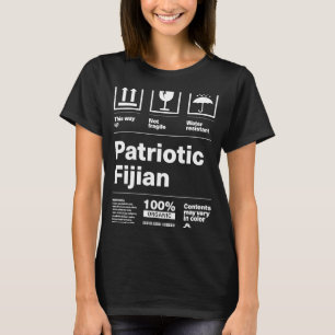 Camiseta Patriotismo Patriótico Fijiano Ilhas Fiji Orgulho 