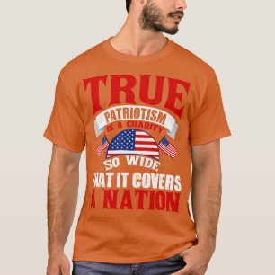 Camiseta Patriotismo Verdadeiro Odeia Injustiça Em Sua Próp