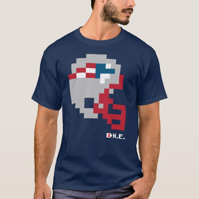 Camiseta Patriots Tecmo Bowl Helmet T-Shirt (Frente)