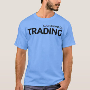 Camiseta Patrocinado por bolsa de valores de ações de negoc