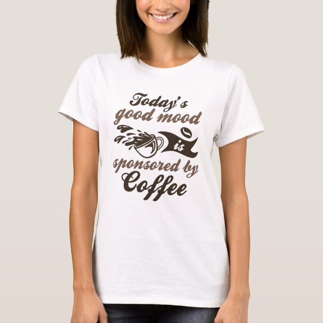 Camiseta Patrocinado Por Café (Frente)