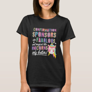 Camiseta Patrocinadores de Confirmação são como Unicorns Gi