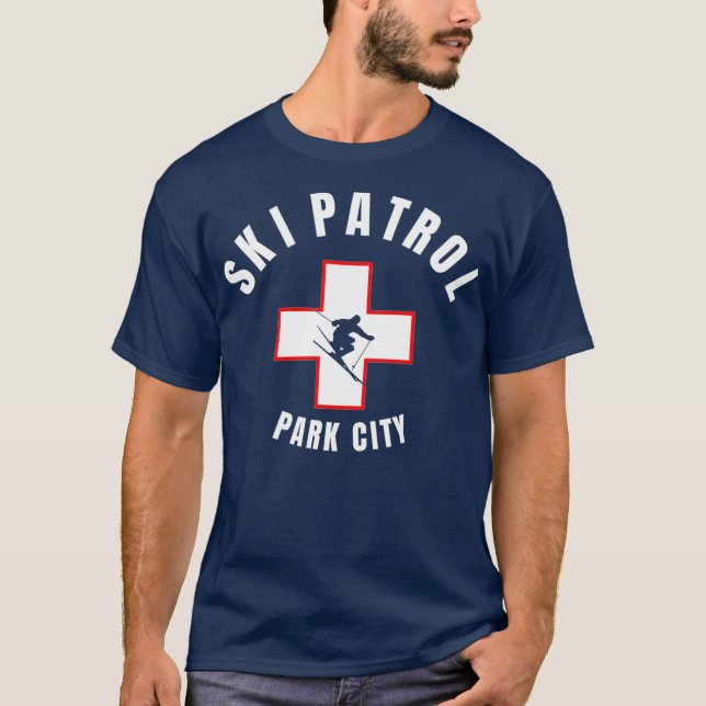 Camiseta Patrulha de Esqui de Park City Utah (Frente)
