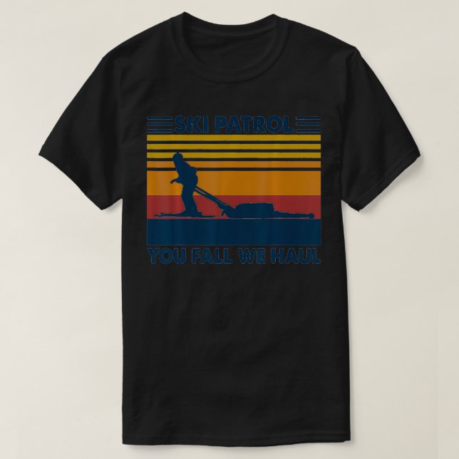 Camiseta Patrulha de Esqui Você Cai Nós  (Frente do Design)