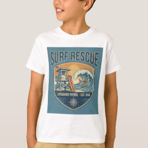 Camiseta Patrulha de Salvamento de Surf Est 1950