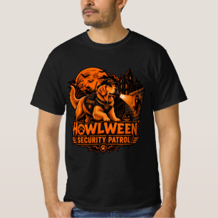 Camiseta Patrulha de Segurança Howlween Golden Retriever Ha
