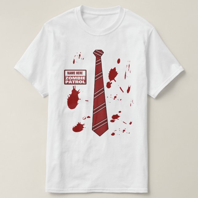 Camiseta Patrulha do zombi (Frente do Design)