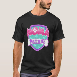 Camiseta Patrulha Engraçada De Moma - Mãe De Cachorro, Pai 