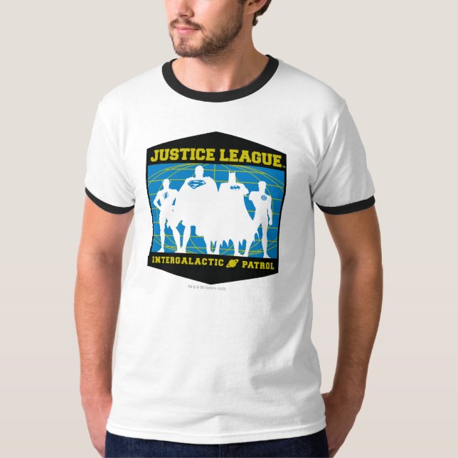 Camiseta Patrulha Intergaláctica da Liga da Justiça (Frente)