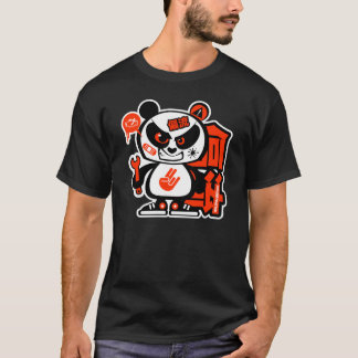 Camiseta Patrulha louca da tração - panda agressiva