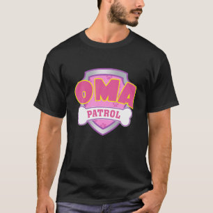 Camiseta Patrulha Oma Engraçada - Mãe De Cachorro, Pai Pa