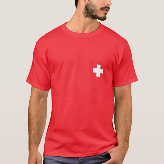 Camiseta Patrulha - "você queda, nós transportamos." 2 (Frente)