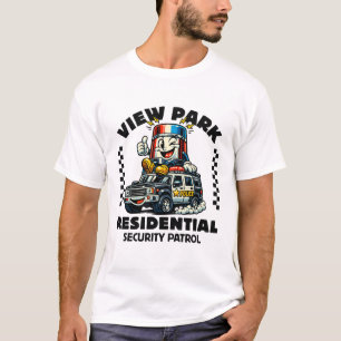 Camiseta patrulhamento de segurança residencial de View Par