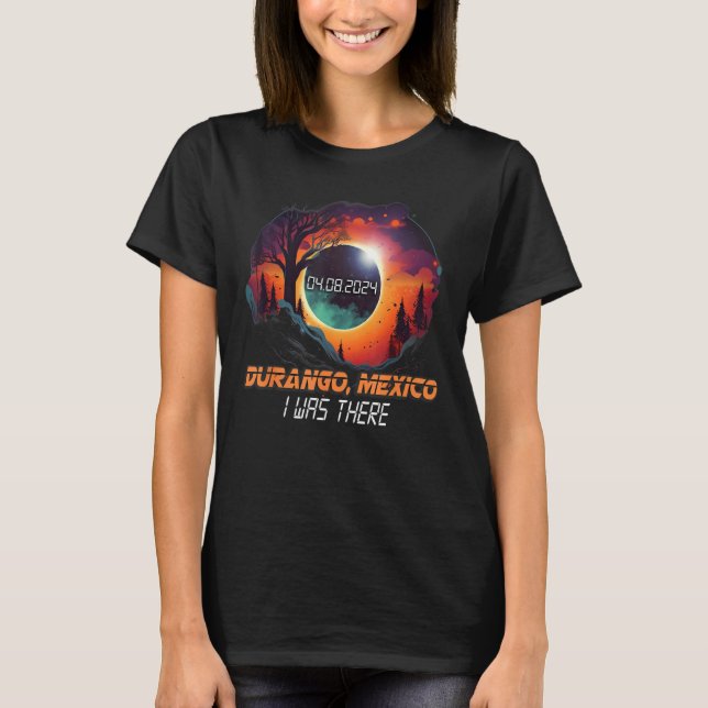 Camiseta Patryside Total Eclipse Solar 2024 Durango México (Frente)