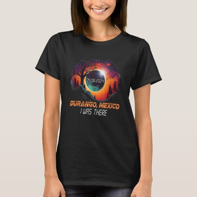 Camiseta Patryside Total Eclipse Solar 2024 Durango México (Frente)