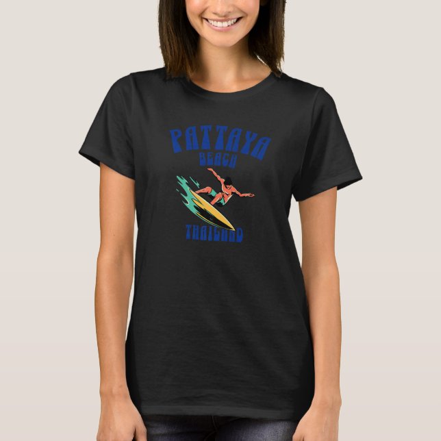 Camiseta Pattaya Beach Thailand Surfer (Frente)