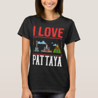 Pattaya Thailand City Skyline Map Viagem
