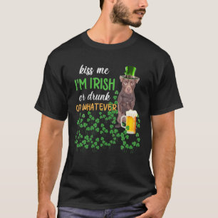 Camiseta Patterdale Terrier me beijou sou irlandês ou Beba