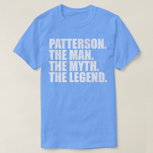 Camiseta PattersonPatterson Nome da família Patterson sobre (Frente do Design)