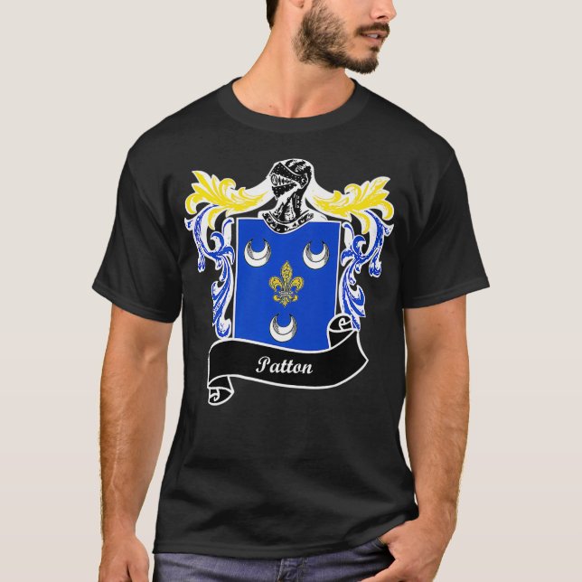 Camiseta Patton Coat of Arms surname last name family crest (Frente)