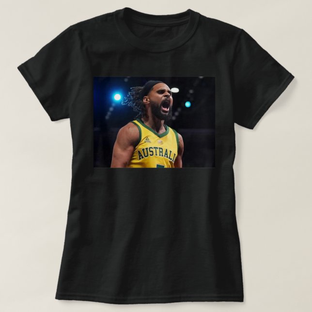 Camiseta Patty Mills Boomers Essential T Shirt (Frente do Design)