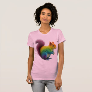 Camiseta Pau de Pele Arco-Íris Colorido