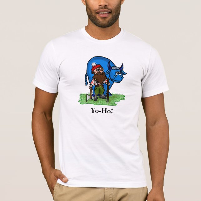 Camiseta Paul Bunyan Yo-Ho! O t-shirt personaliza-o! (Frente)