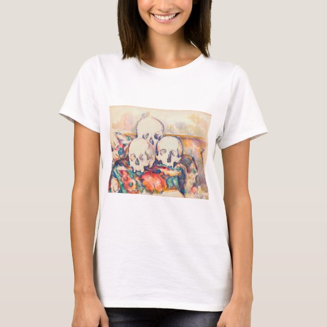 Camiseta Paul Cezanne - A Aquarela de Três Crânios (Frente)