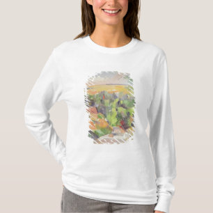 Camiseta Paul Cezanne a curvatura na estrada, 1900-06
