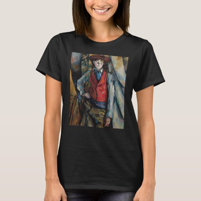 Camiseta Paul Cezanne - Menino no Colete Vermelho (Frente)