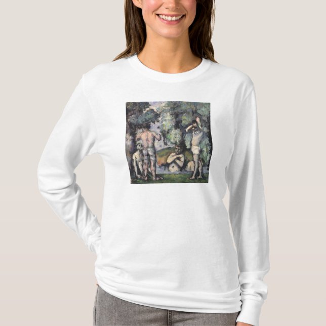Camiseta Paul Cezanne | os cinco Bathers, c.1875-77 (Frente)
