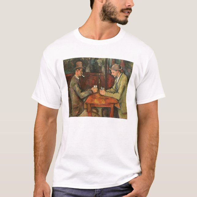 Camiseta Paul Cezanne| Os Jogadores De Cartão 1893-96 (Frente)