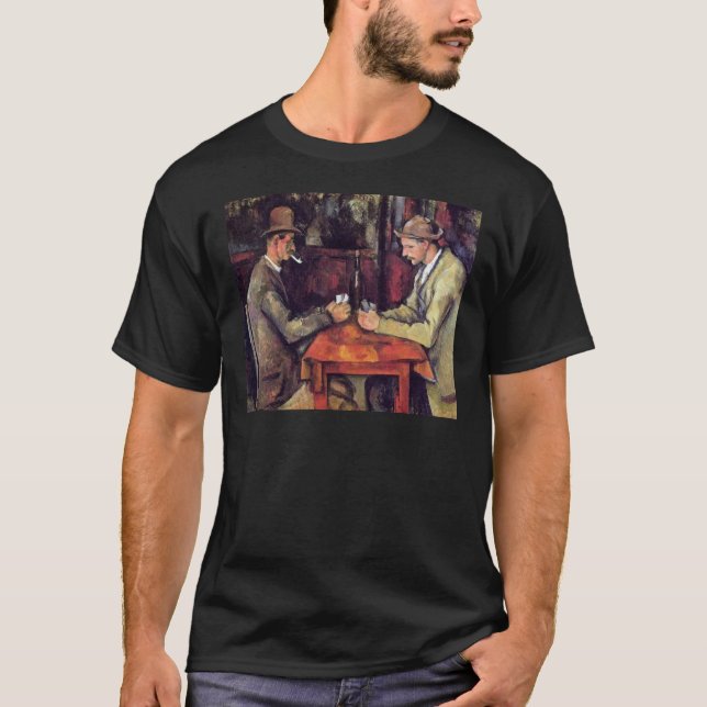 Camiseta Paul Cezanne - Os Jogadores De Cartas De Pintura D (Frente)
