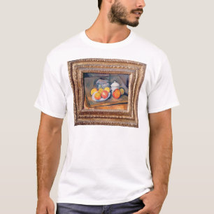 Camiseta Paul Cezanne Palha-cobriu o vaso, açucareiro e