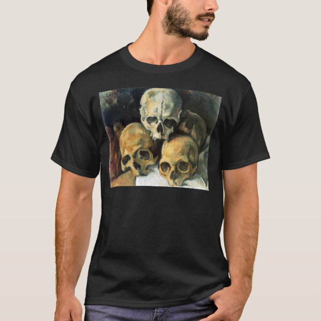 Camiseta Paul Cézanne - pirâmide dos crânios (Frente)