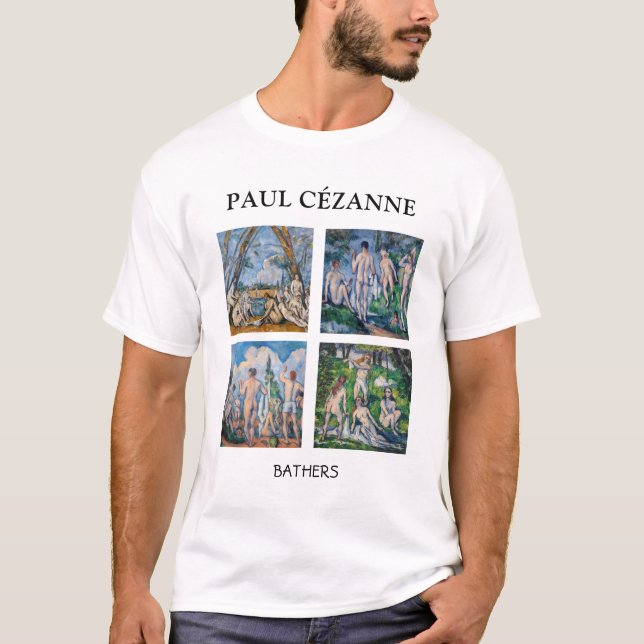 Camiseta Paul Cezanne - Seleção de Bathers Masterworks (Frente)