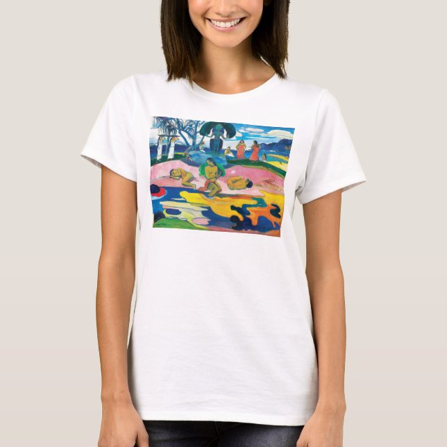 Camiseta Paul Gauguin Day of God (Mahana no atua) Art (Frente)