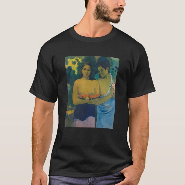 Camiseta Paul Gauguin - Duas Mulheres Tahitianas (Frente)