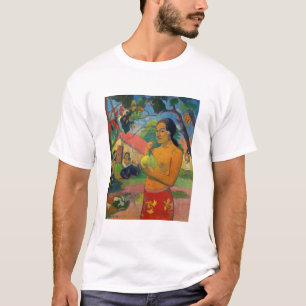 Camiseta Paul Gauguin - Mulher segurando uma Fruta
